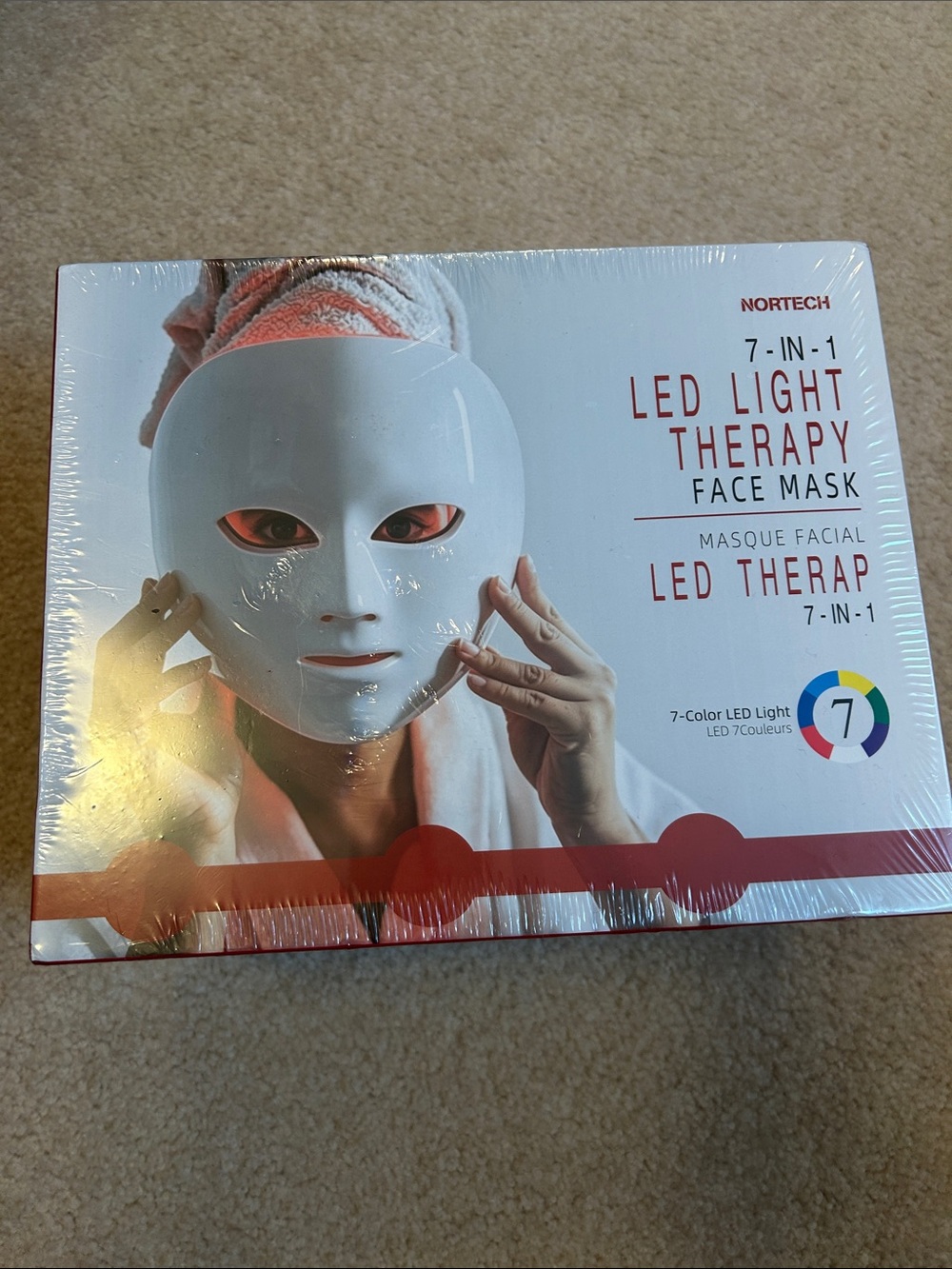 7-in-1 White LED Light Therapy Face Mask